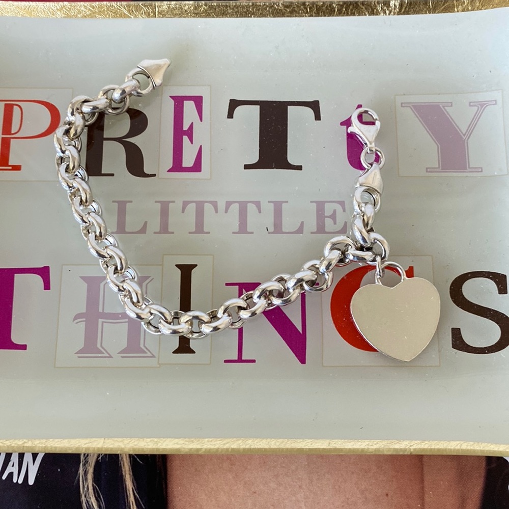 Sterling Silver 925 heart bracelet